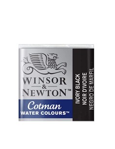 Acuarela W&N Cotman 1/2 Godet Negro de Marfil