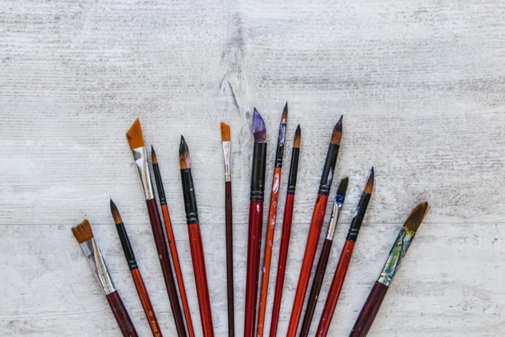 Tipos de pinceles para pintura al óleo