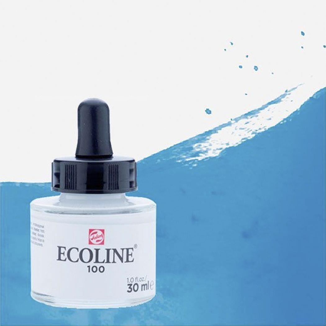 Acuarela liquida ecoline 30 ml azul ultramar claro