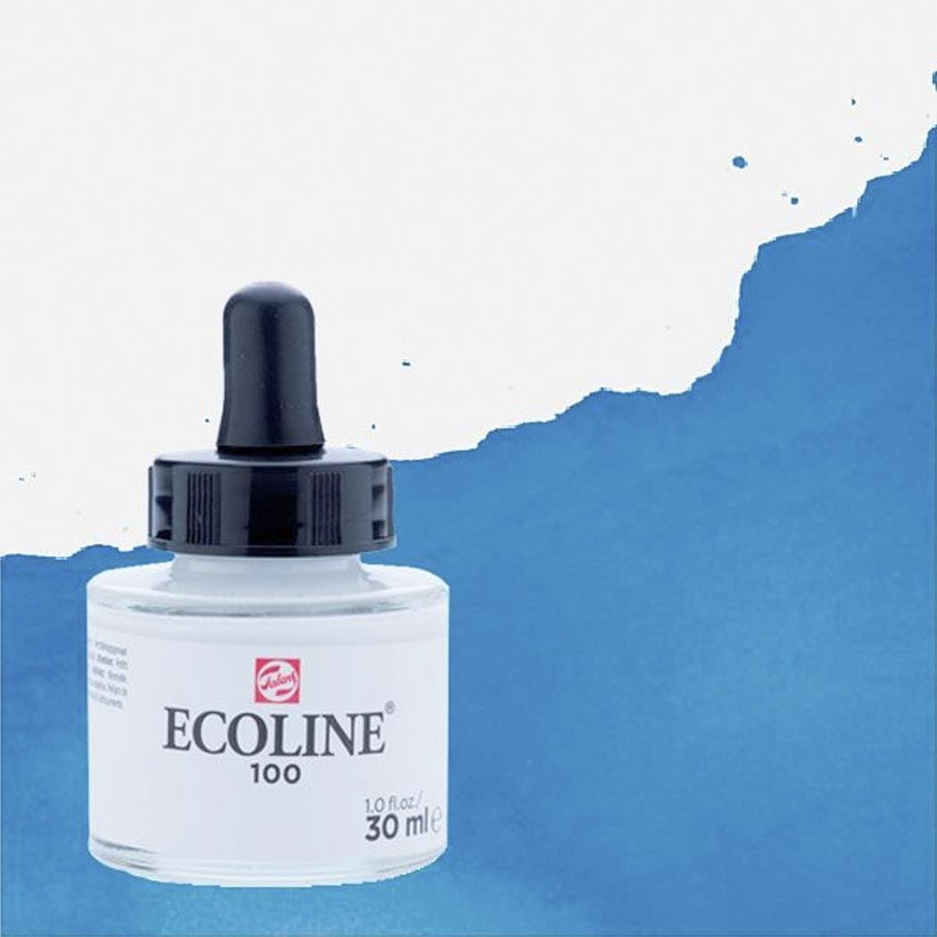 Acuarela liquida ecoline 30 ml azul ultramar oscuro
