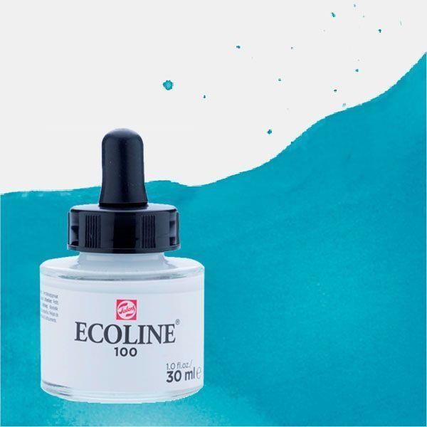 Acuarela liquida ecoline 30 ml azul turquesa