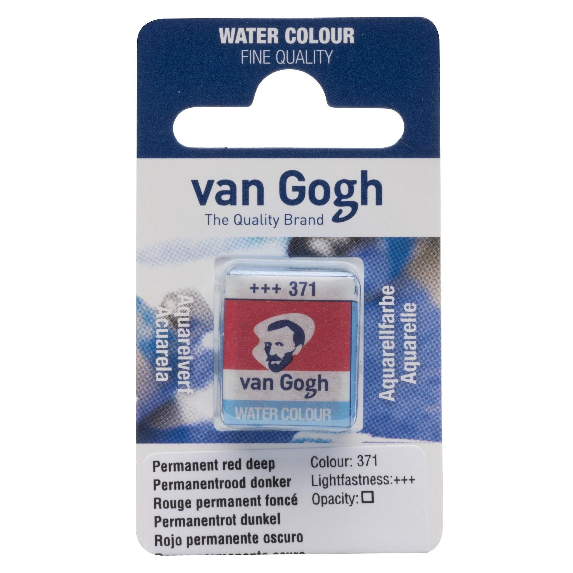 Acuarela van gogh 1-2 godet rojo permanente n371