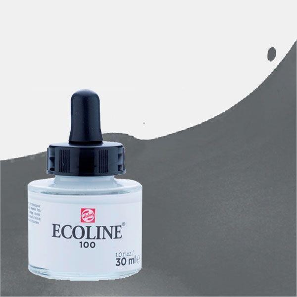 Acuarela liquida ecoline 30 ml gris oscuro