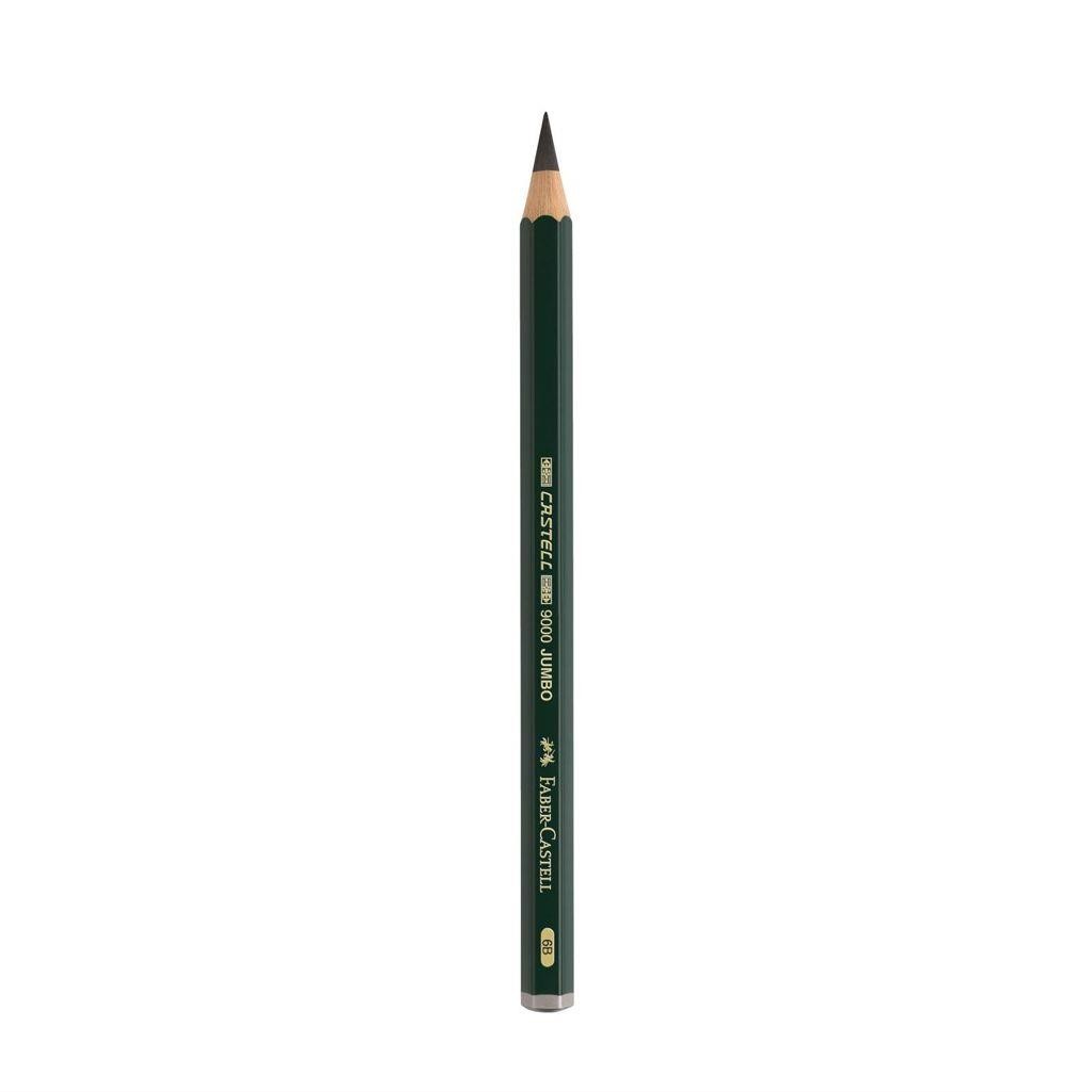 Lapiz faber-castell grafito jumbo 9000 6b