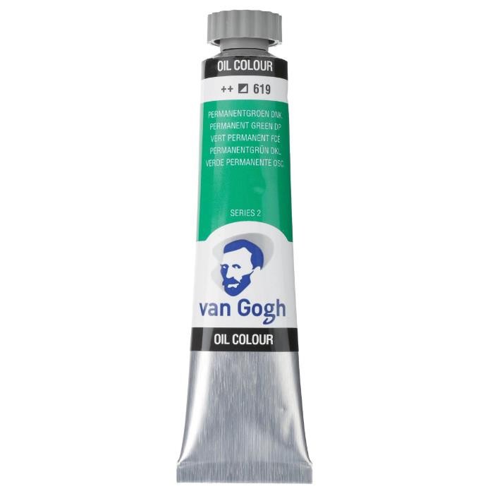 Oleo van gogh verde permanente oscuro n619