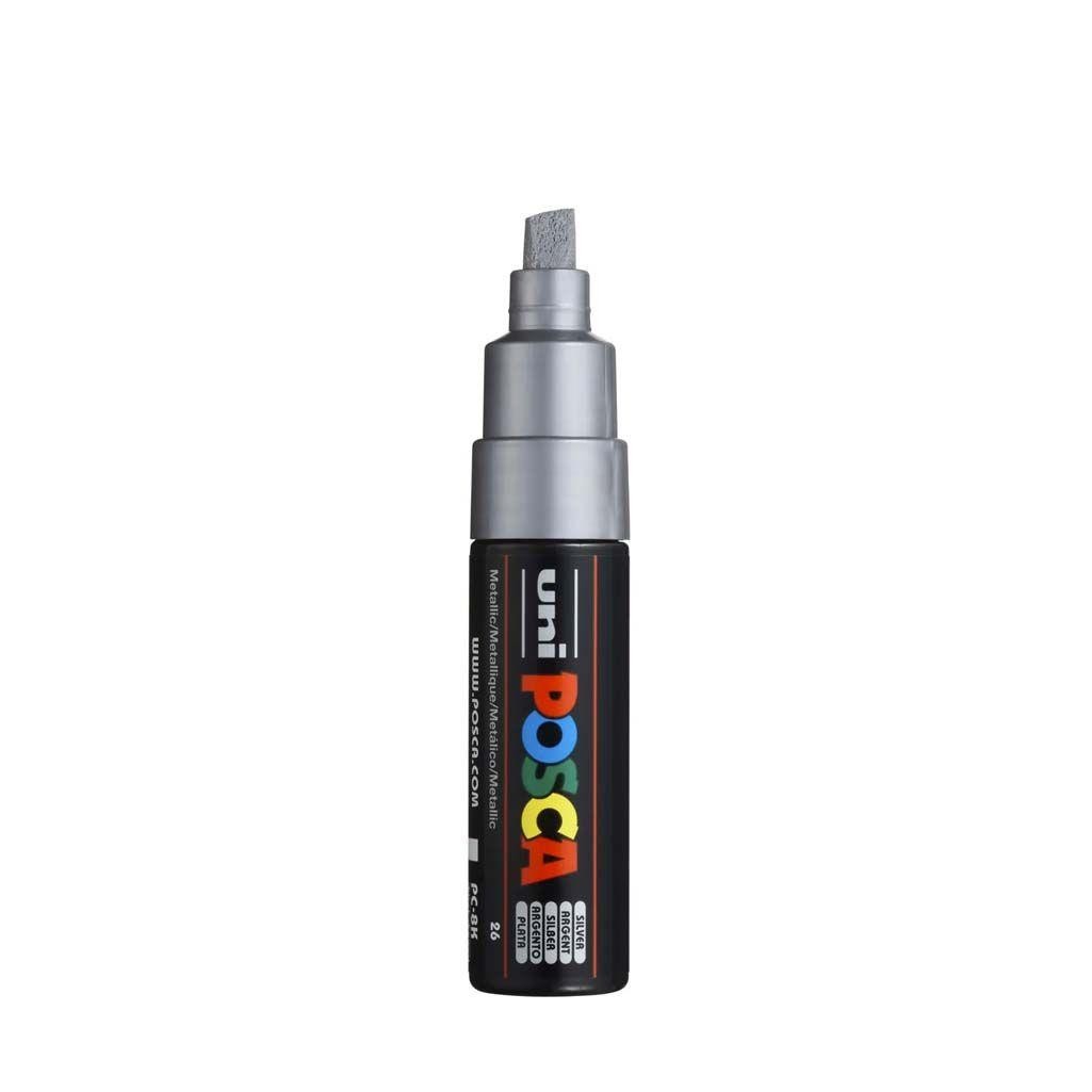 Rotulador posca pc8k plata metalica nm26