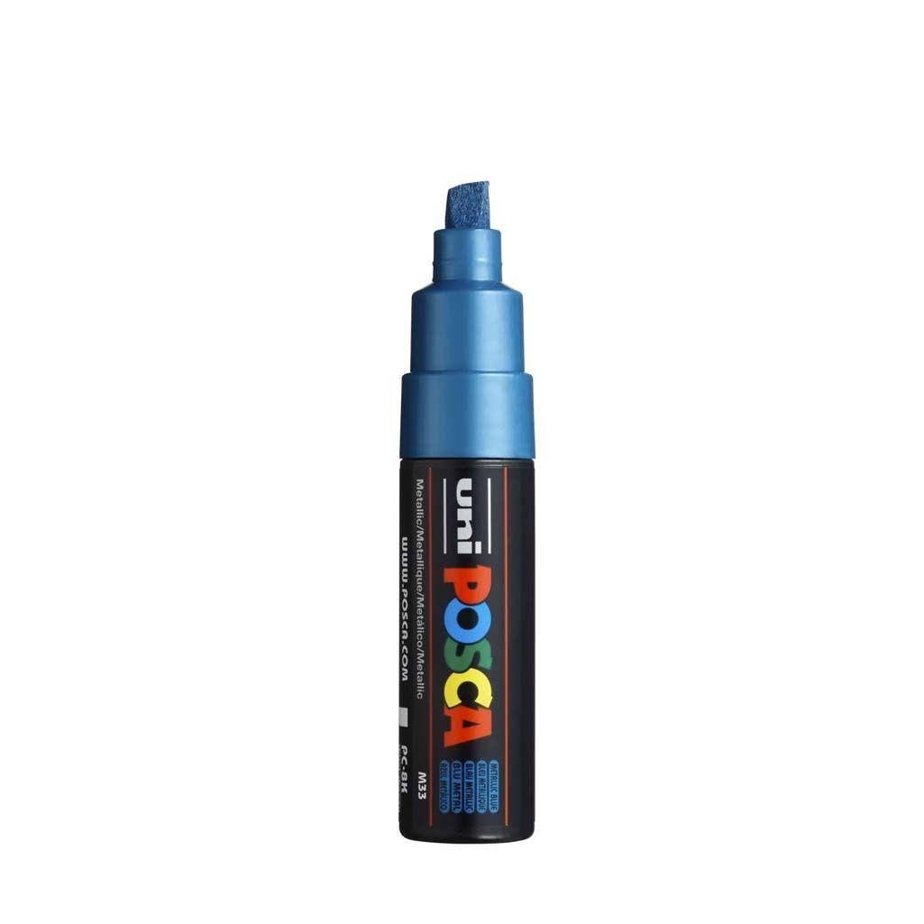 Rotulador posca pc8k azul metalico nm33