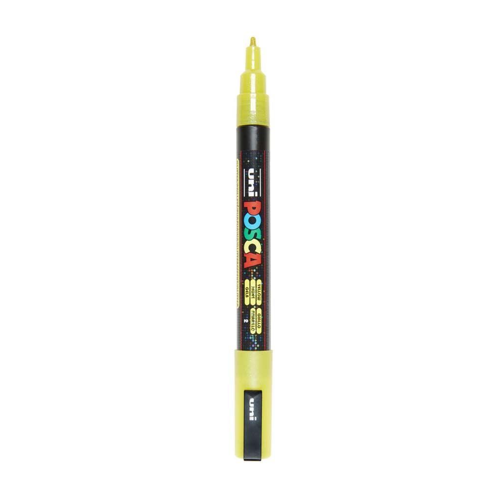 Rotulador posca pc3ml amarillo purpurina n2