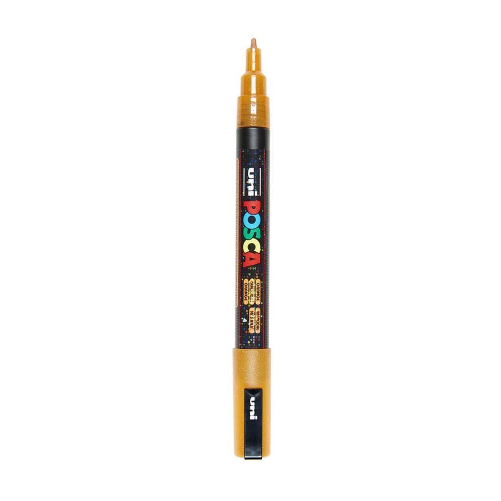 Rotulador posca pc3m naranja purpurina n4