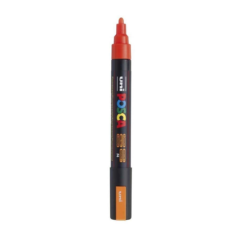Rotulador posca pc5m naranja fluor f4