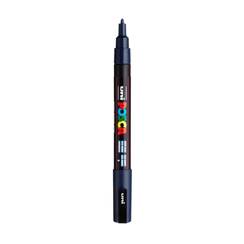 Rotulador posca pc3m azul marino n9