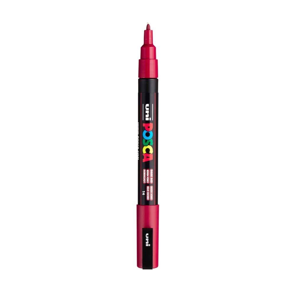 Rotulador posca pc3m rojo oscuro n14