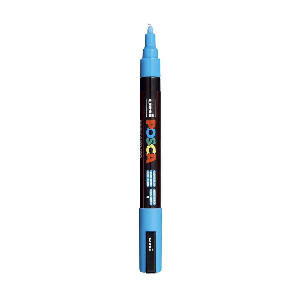 Rotulador posca pc3m azul claro n8