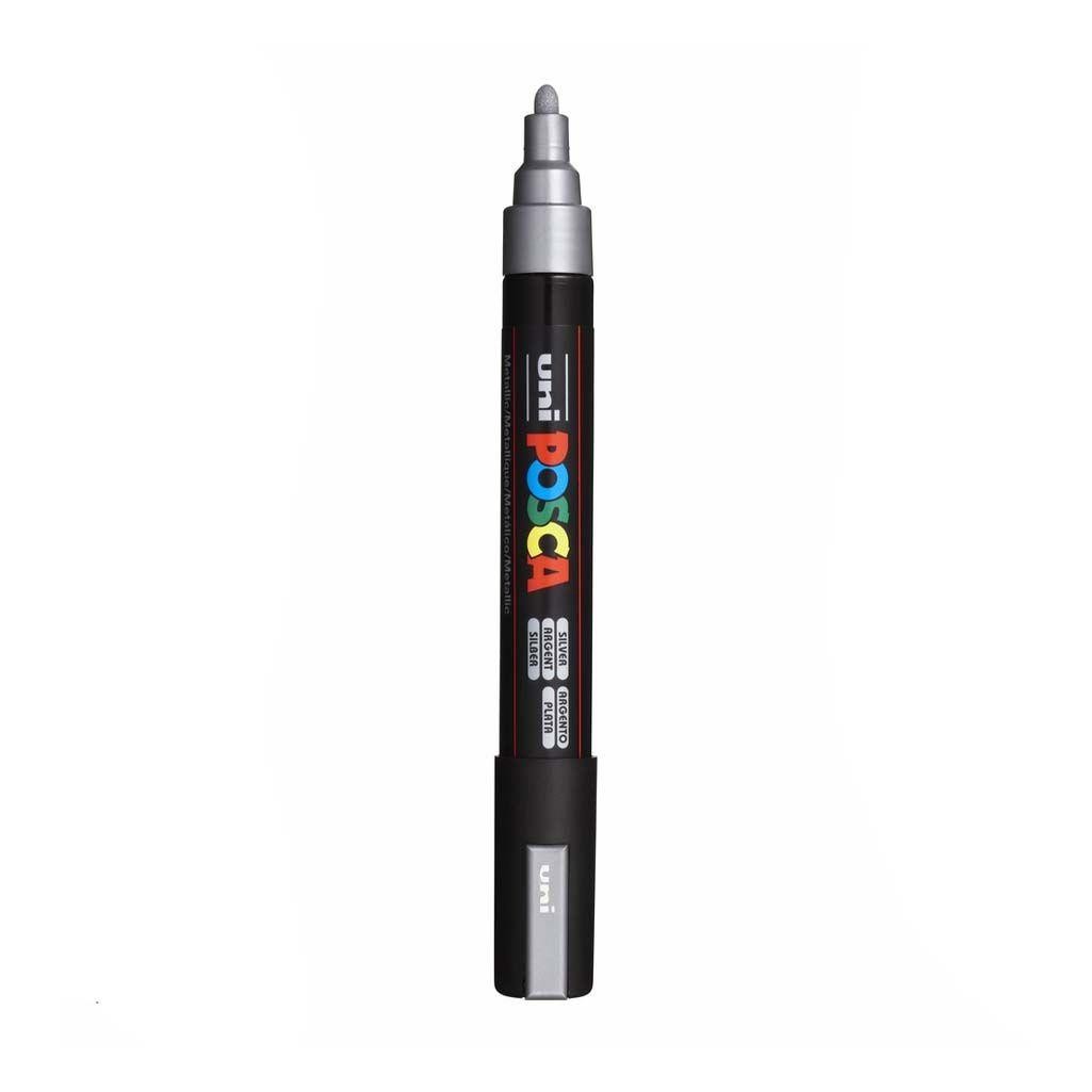 Rotulador posca pc5m plata n26