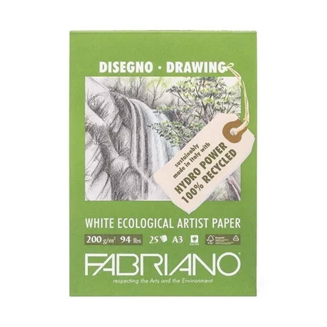 Bloc fabriano ecologico a3 25 h 200 gr