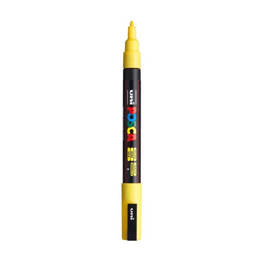 Rotulador posca pc3m amarillo n2