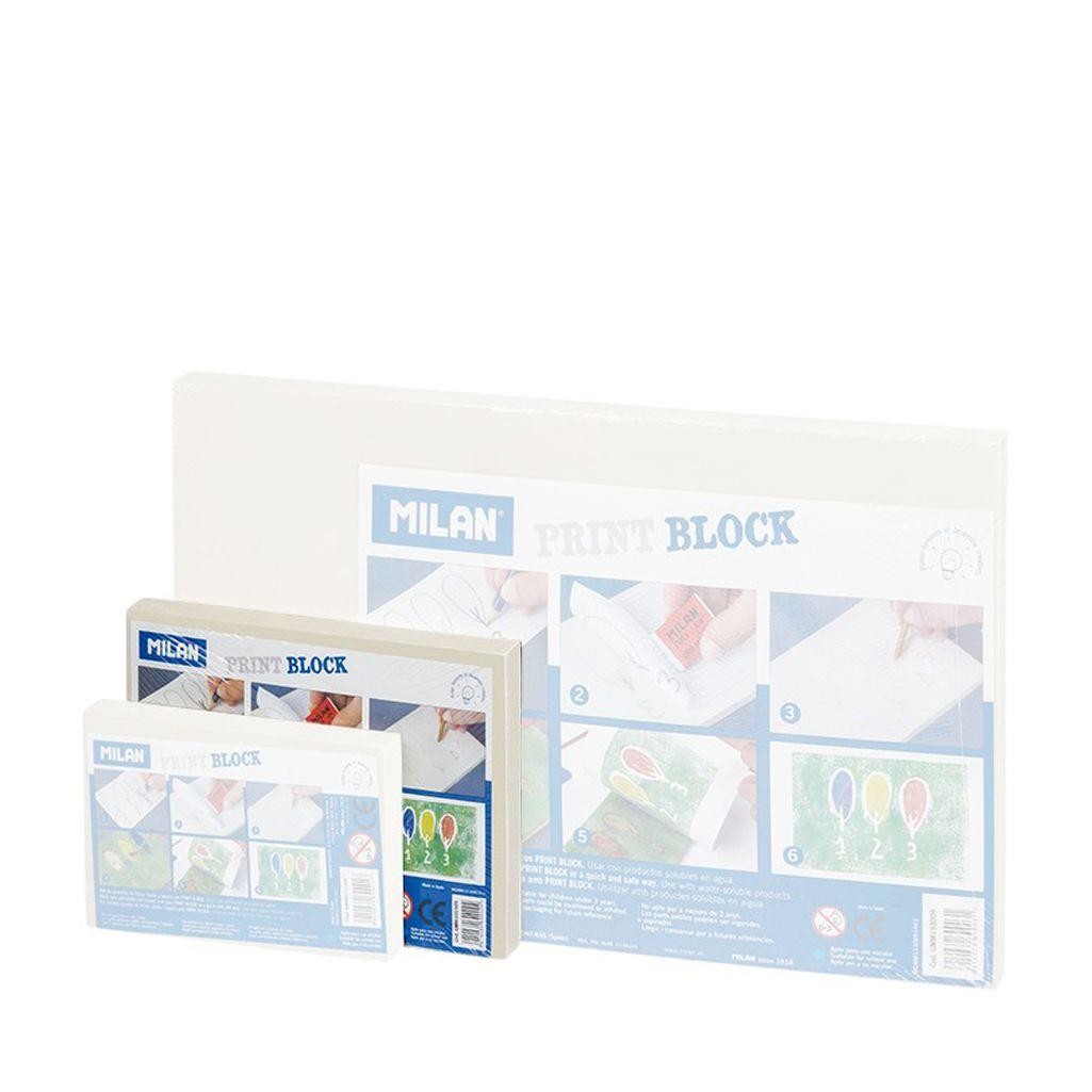 Plancha milan de grabado print block 10x143x1 cm
