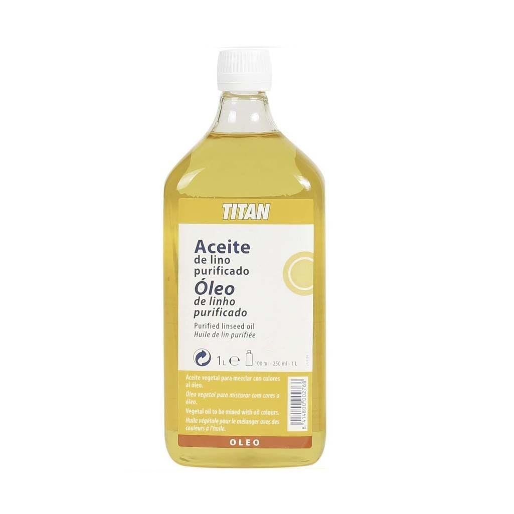 Medium titan aceite de lino purificado 1000 ml