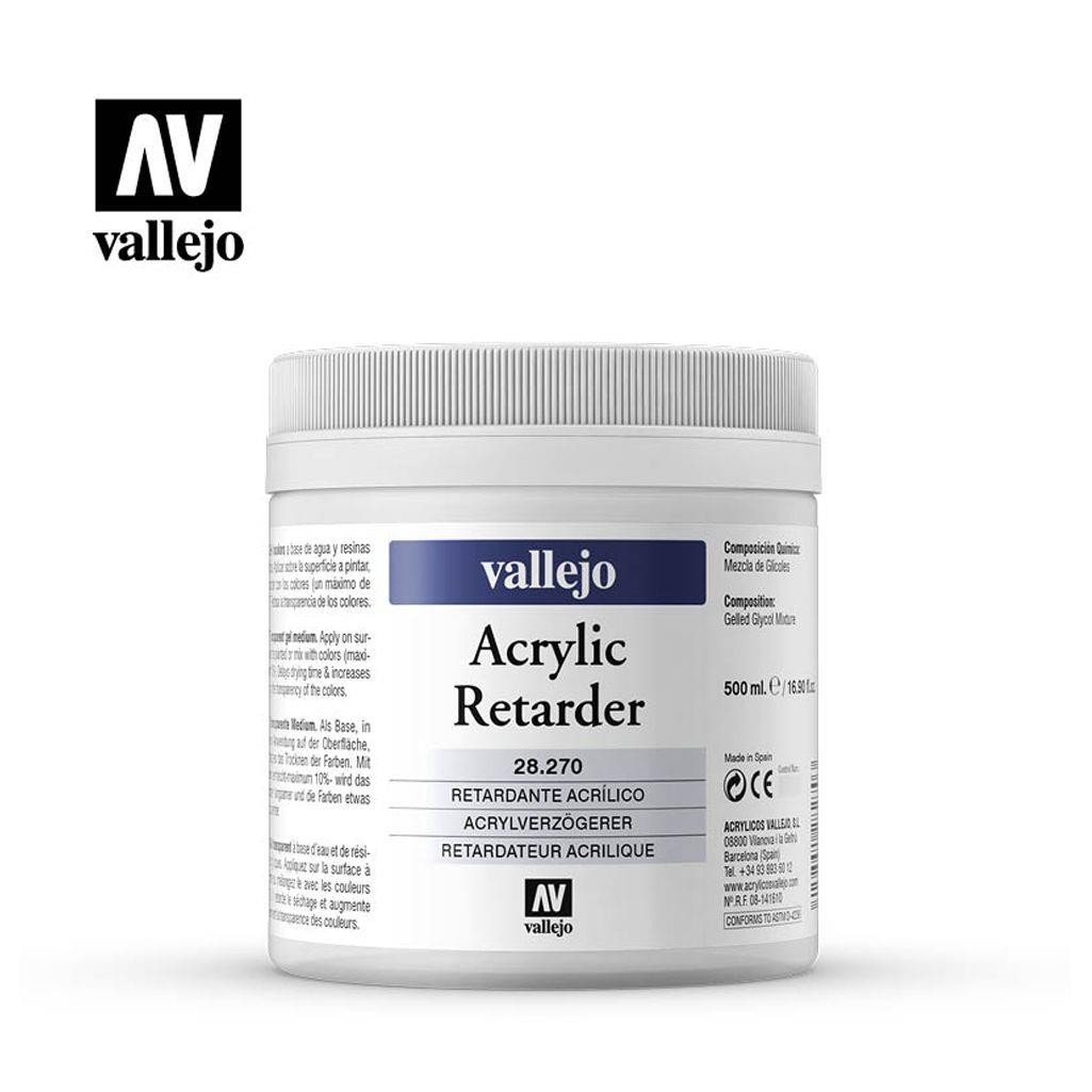 Medium vallejo retardante acrilico 500 ml