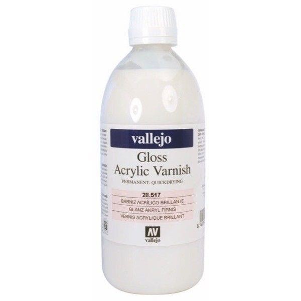 Barniz vallejo acrilico brillante permanente 500 ml