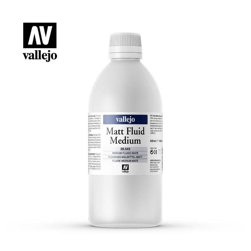 Medium vallejo fluido mate brillante 500 ml