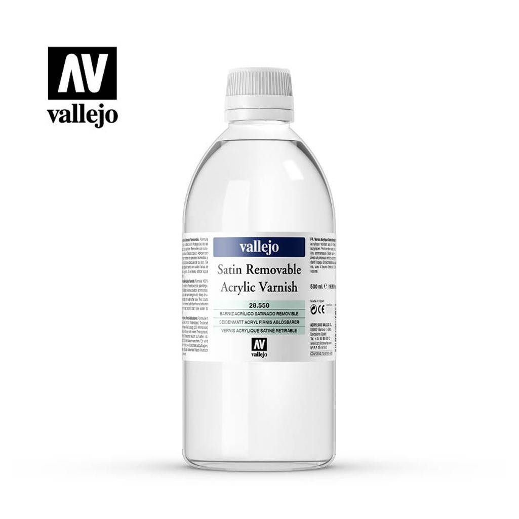 Barniz vallejo acrilico satinado removible 500 ml
