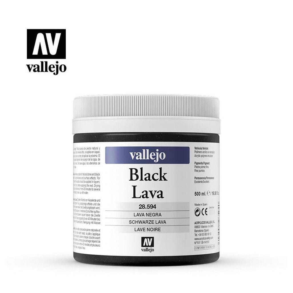 Pasta vallejo lava negra 500 ml