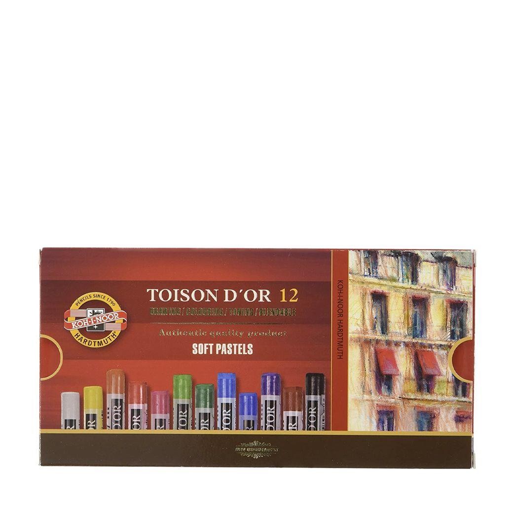 Caja pasteles koh-i-noor ceras colores 12 unidades