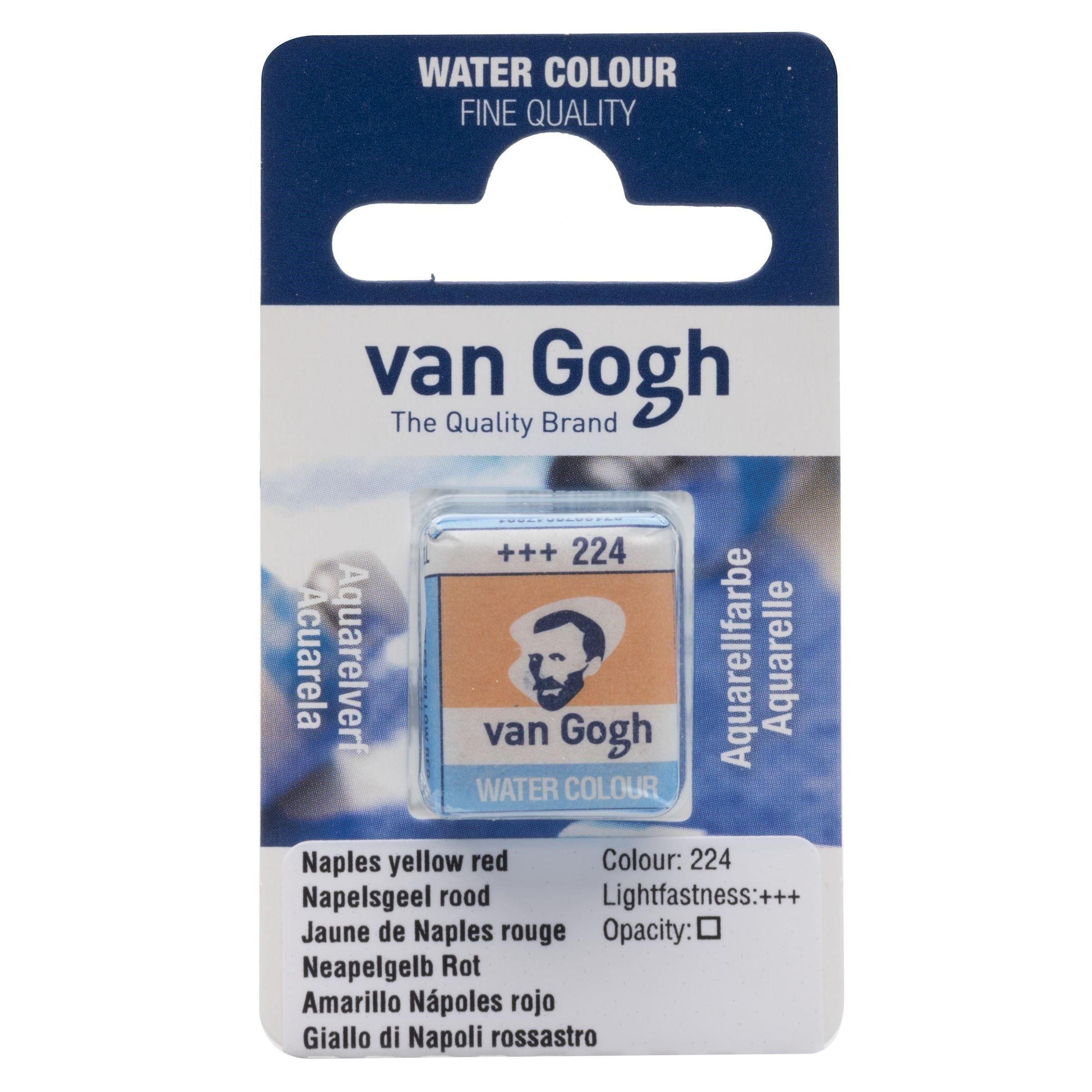 Acuarela van gogh 1-2 godet amarillo napoles rojizo n224