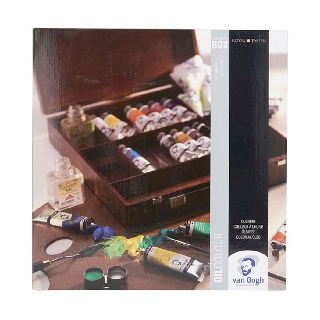 Caja oleos van gogh madera inspiracion 40 ml 14 unidades