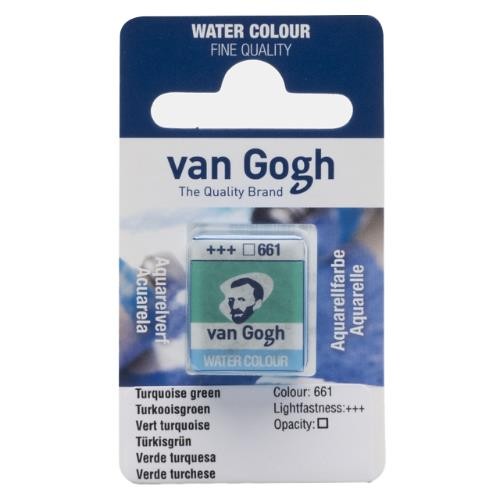 Acuarela van gogh 1-2 godet verde turquesa n661