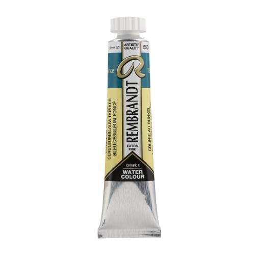 Acuarela rembrandt 20 ml azul ceruleo oscuro n550