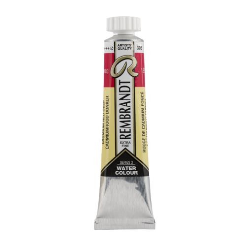 Acuarela rembrandt 20 ml rojo cadmio ocuro n306