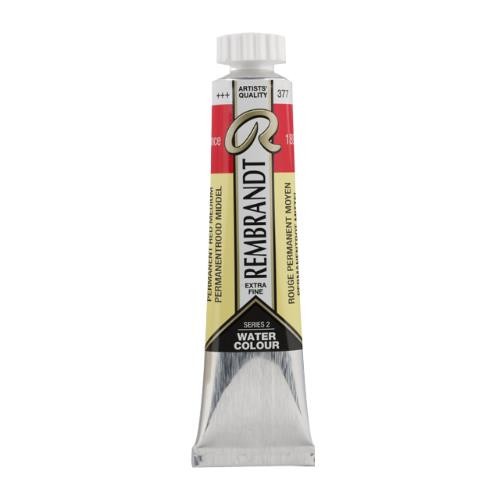 Acuarela rembrandt 20 ml rojo permanente medio n377