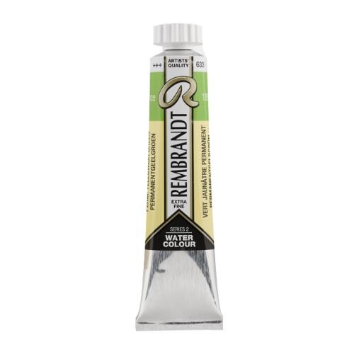 Acuarela rembrandt 20 ml verde amarillo permanente n633