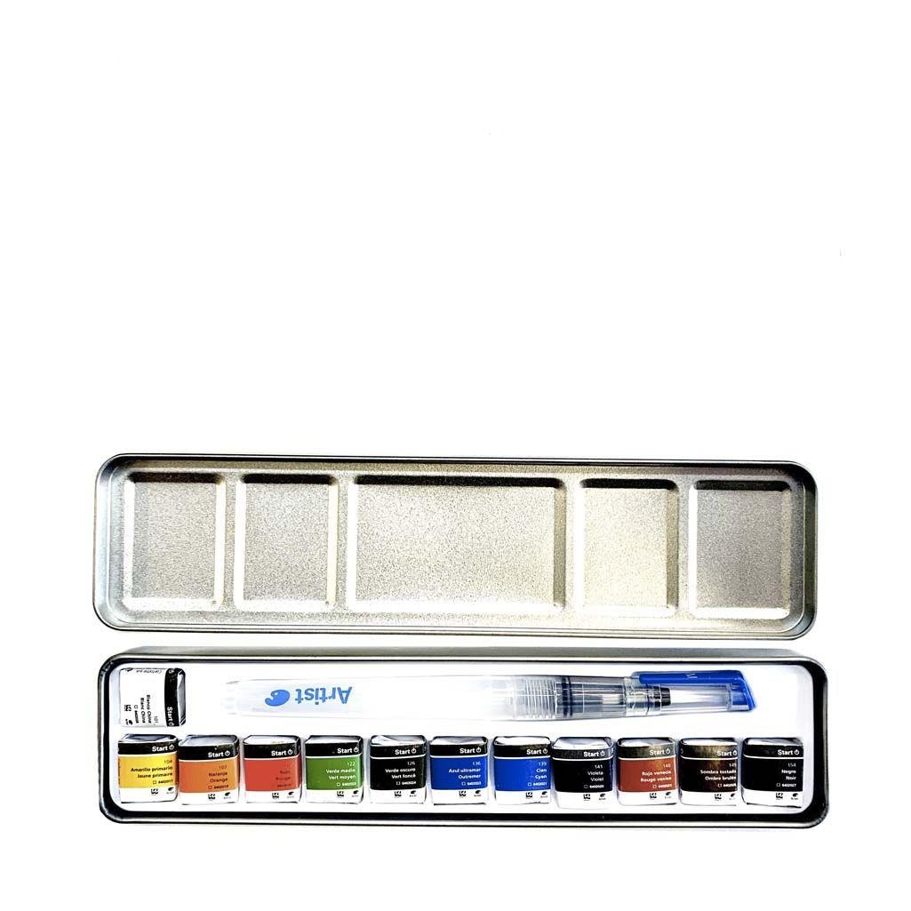 Caja acuarelas artist 1-2 godet 12 unidades