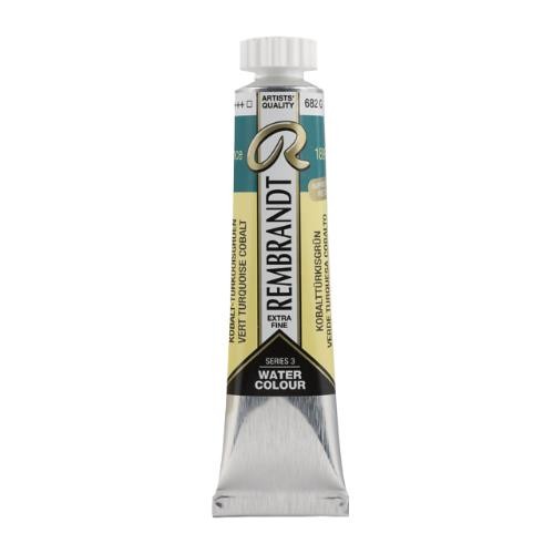 Acuarela rembrandt 20 ml verde turquesa cobalto n682