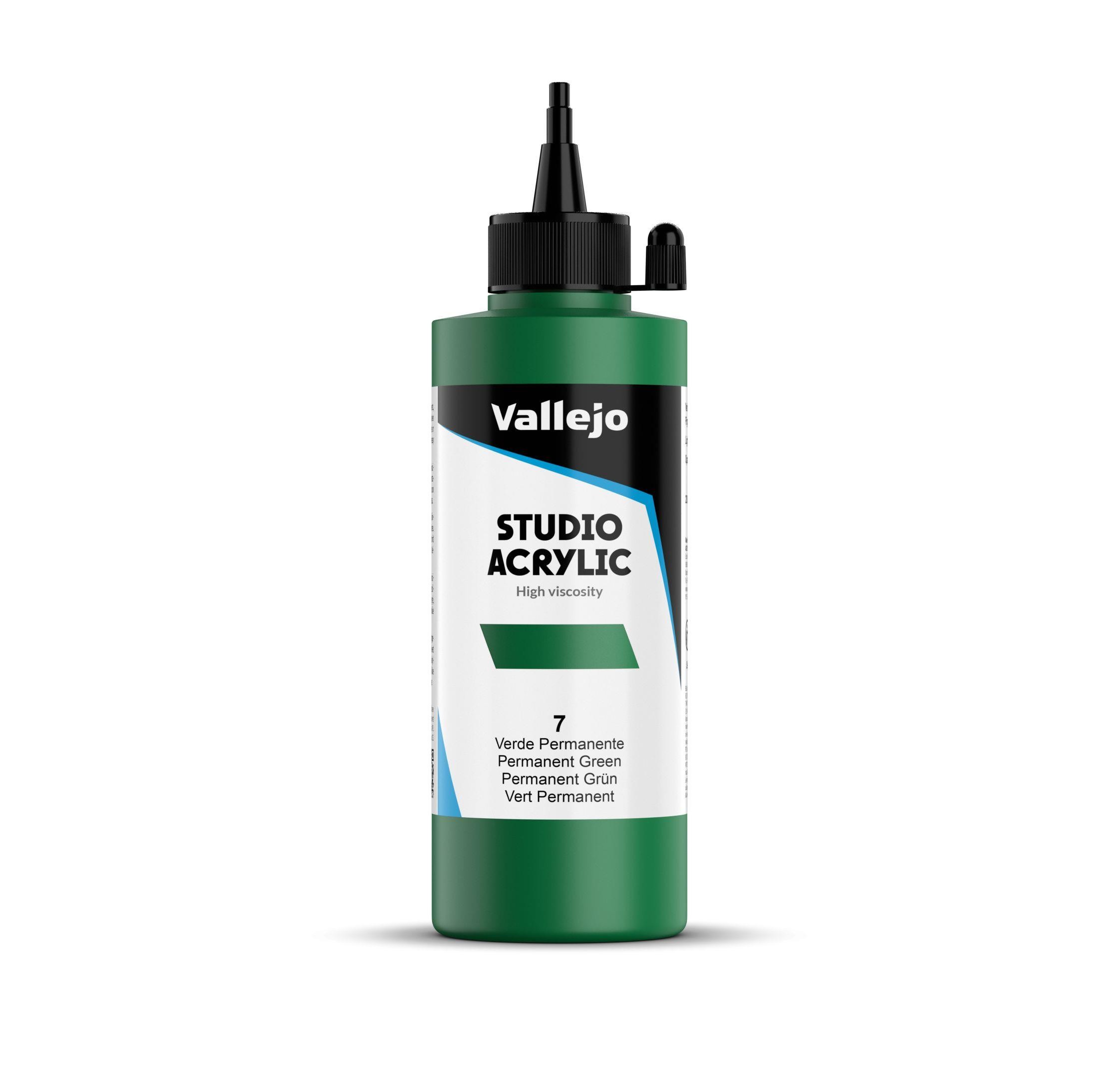 Acrilico vallejo verde permanente n7