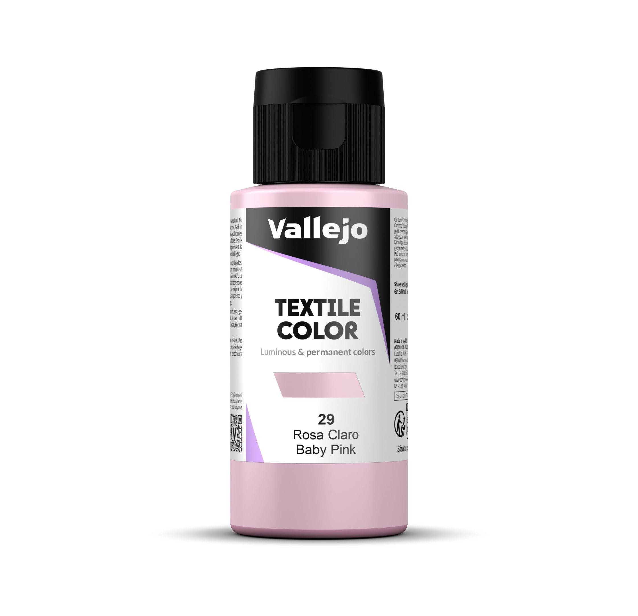 Pintura textil vallejo 60 ml rosa claro n29