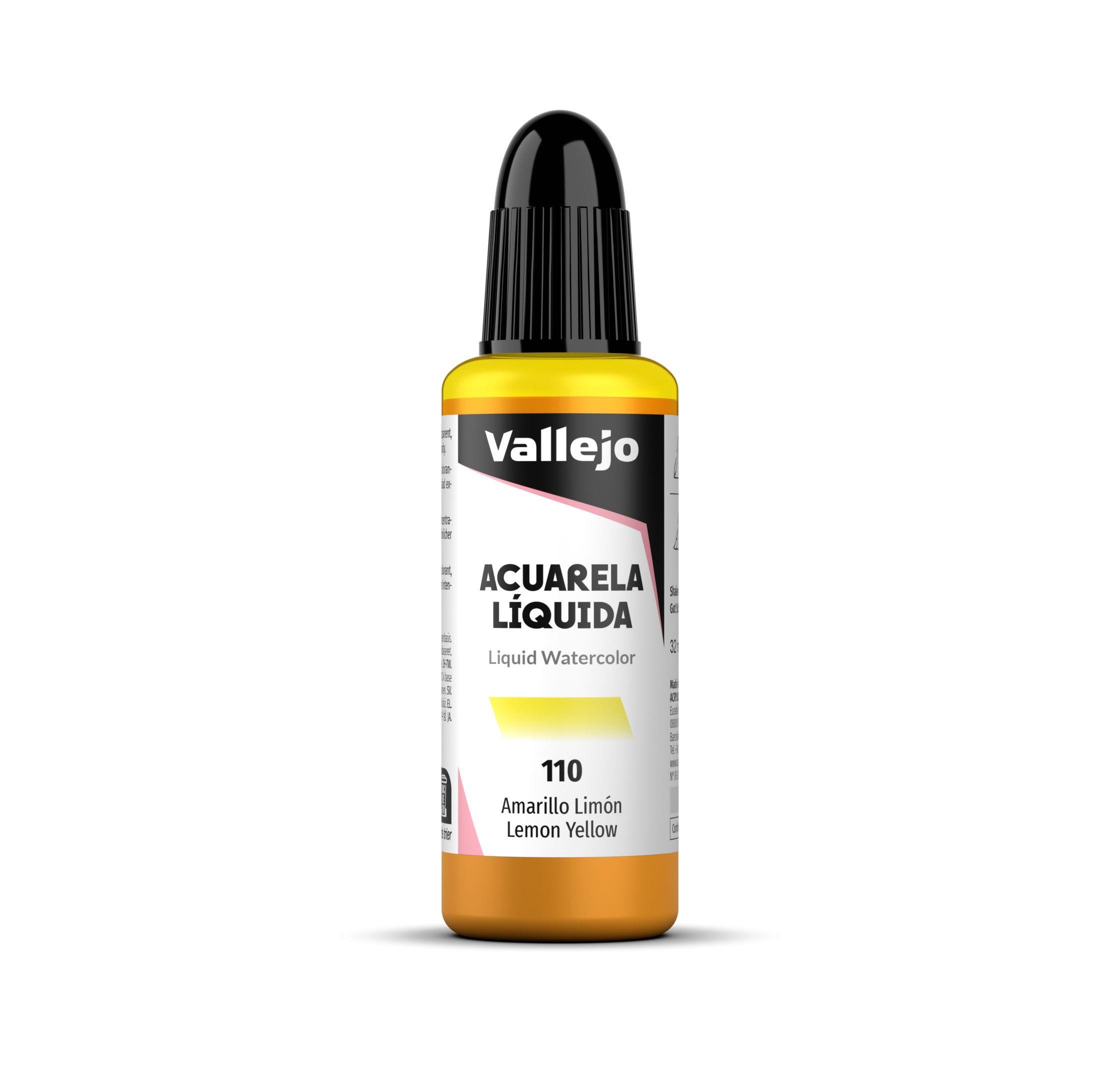 Acuarela liquida vallejo 32 ml amarillo limon n110