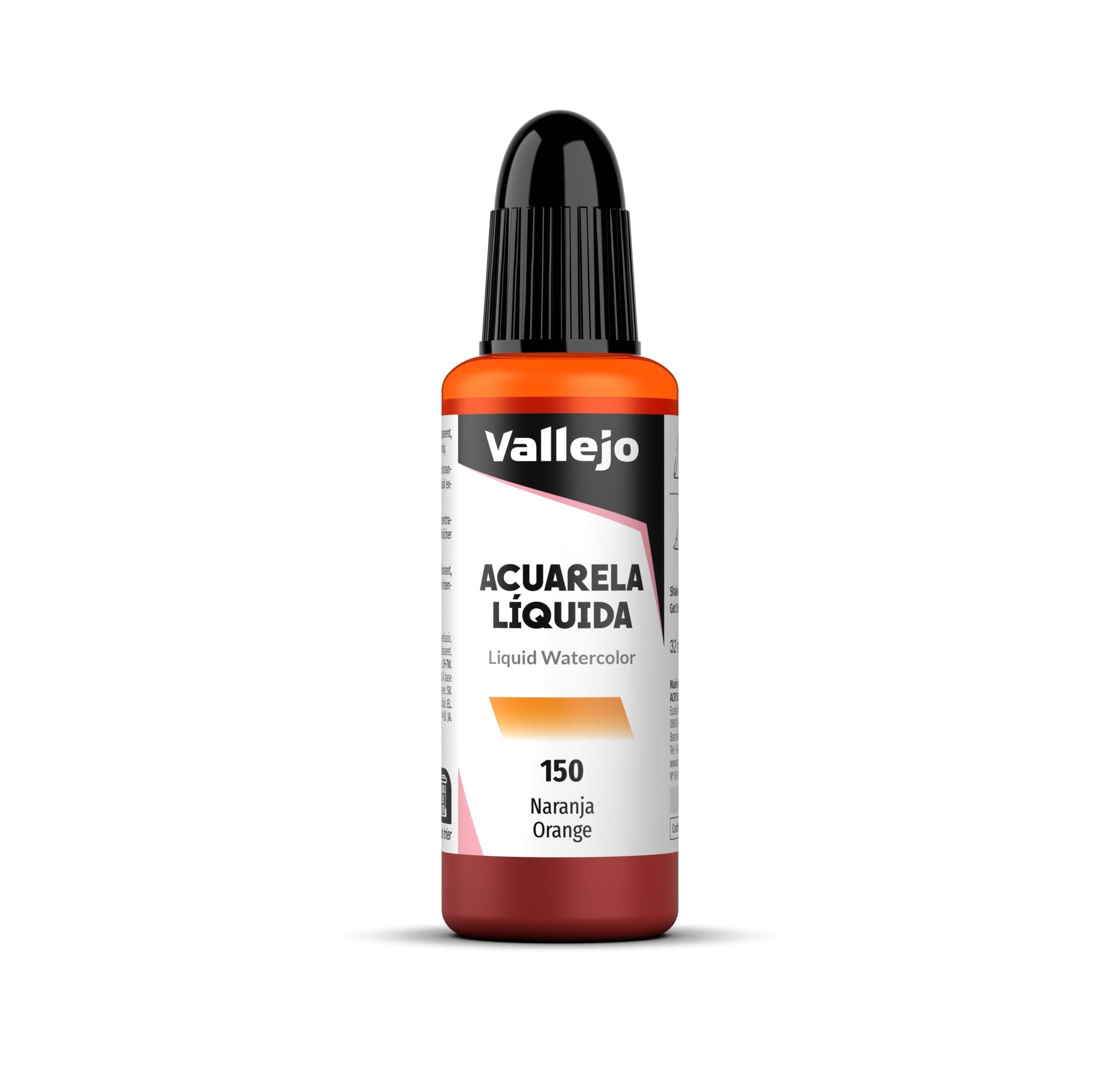 Acuarela liquida vallejo 32 ml naranja n150