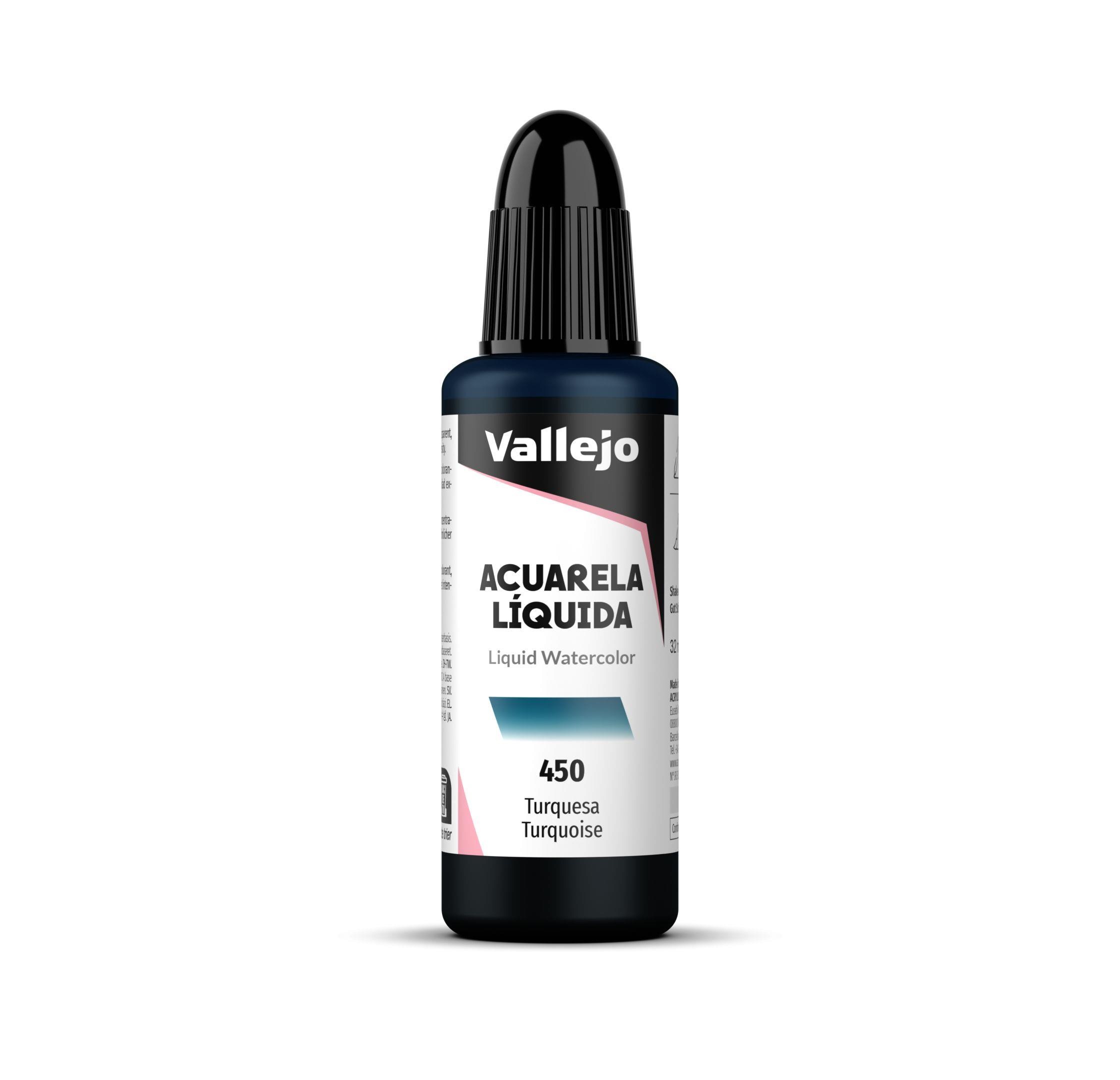 Acuarela liquida vallejo 32 ml turquesa n450