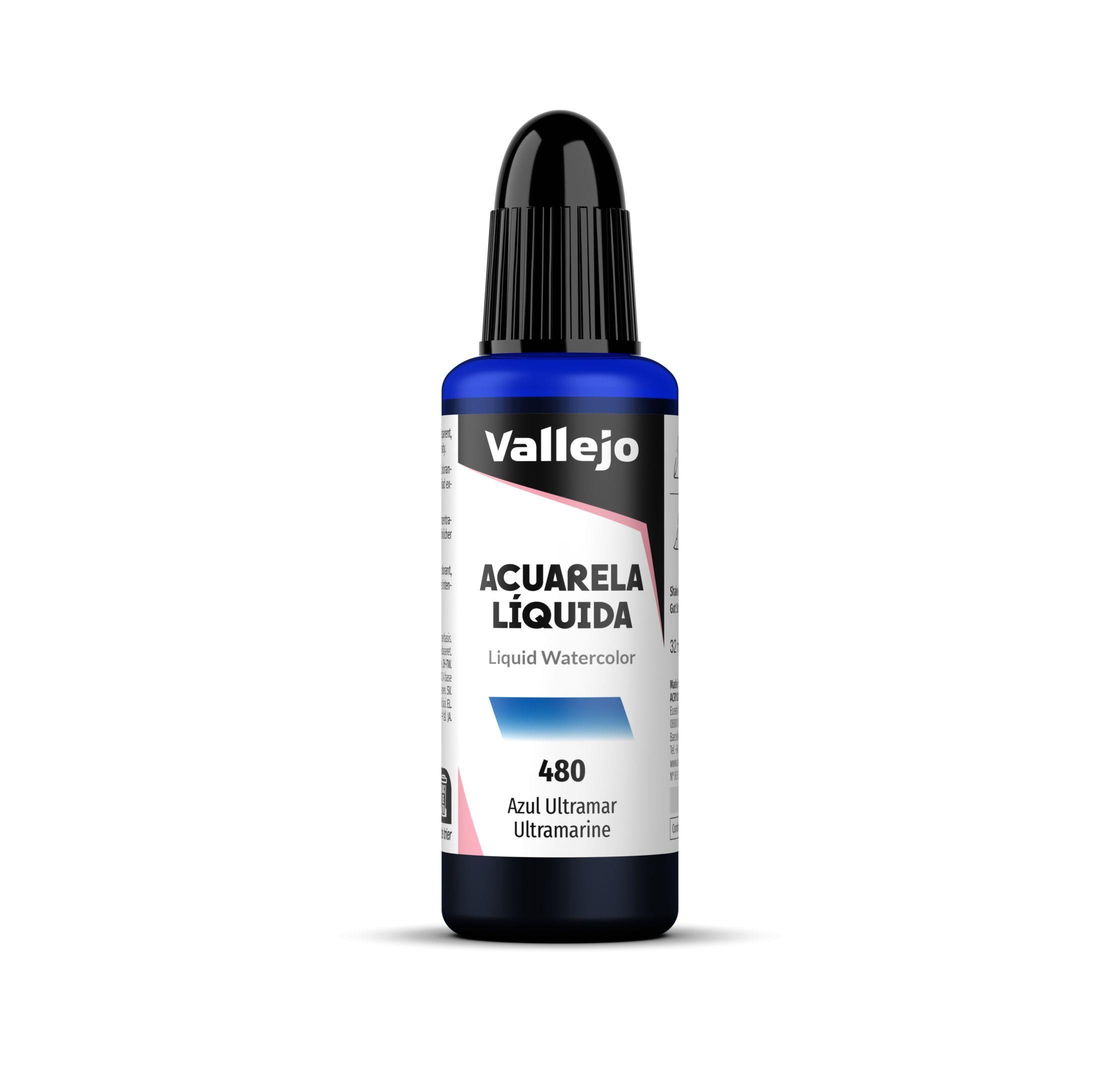 Acuarela liquida vallejo 32 ml azul ultramar n480
