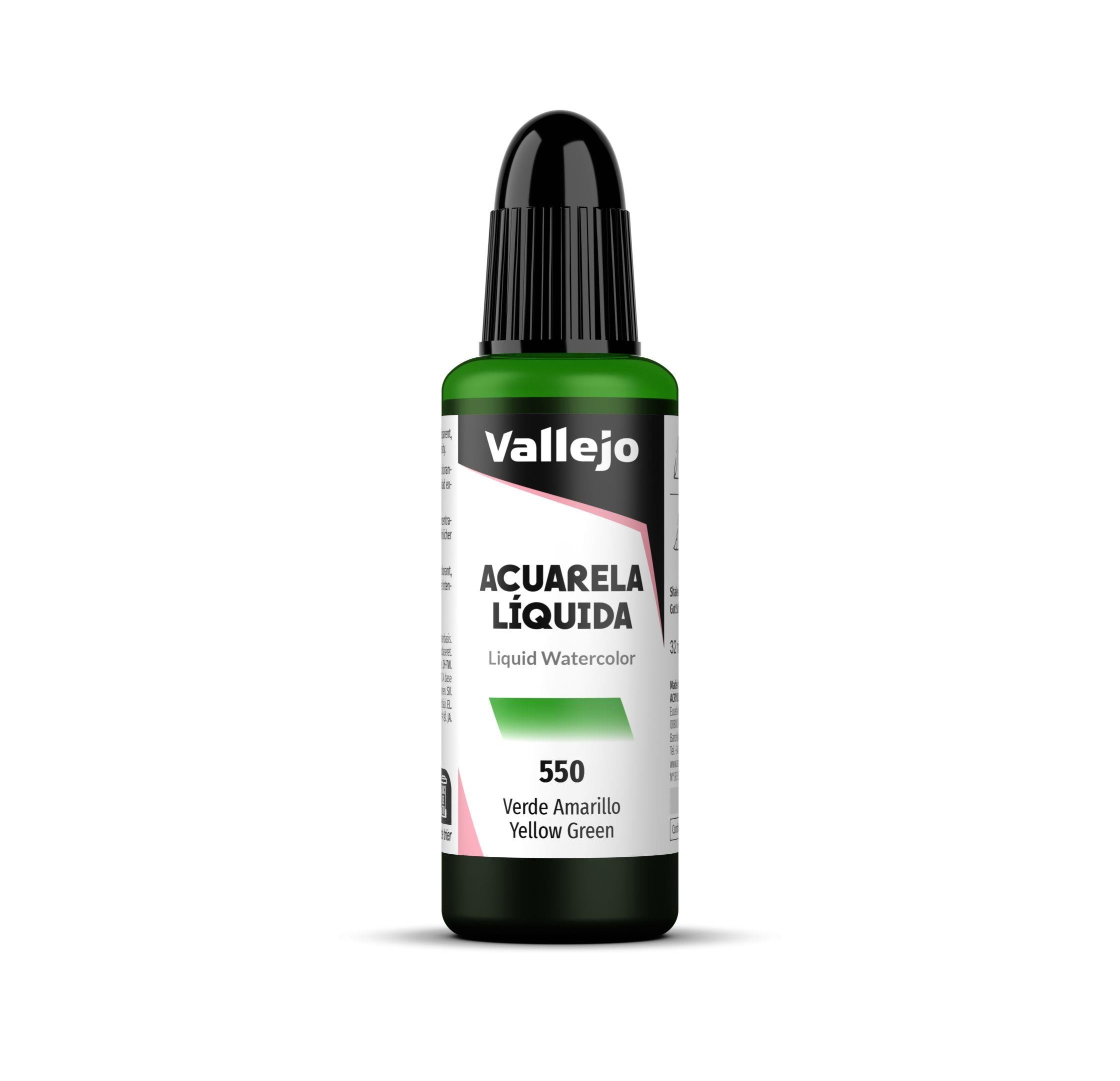 Acuarela liquida vallejo 32 ml verde amarillo n550