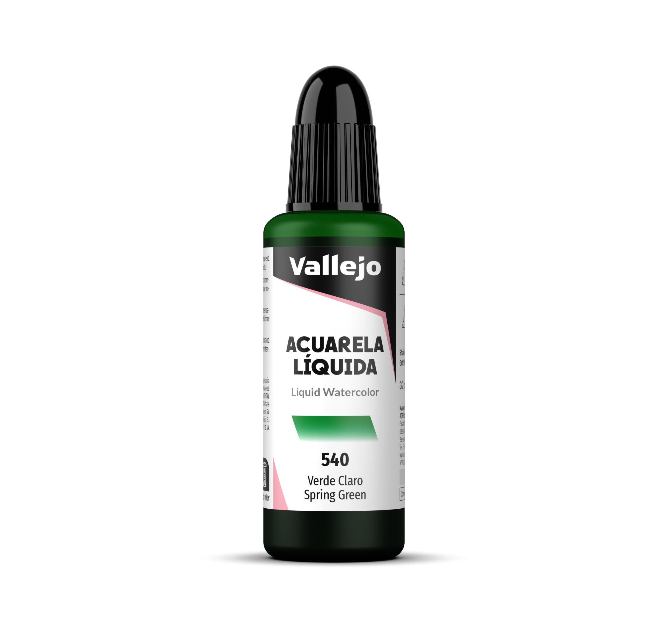 Acuarela liquida vallejo 32 ml verde claro n540