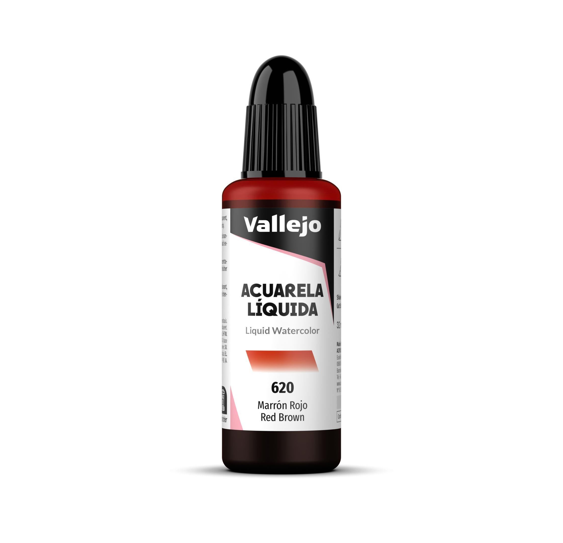 Acuarela liquida vallejo 32 ml marron rojo n620