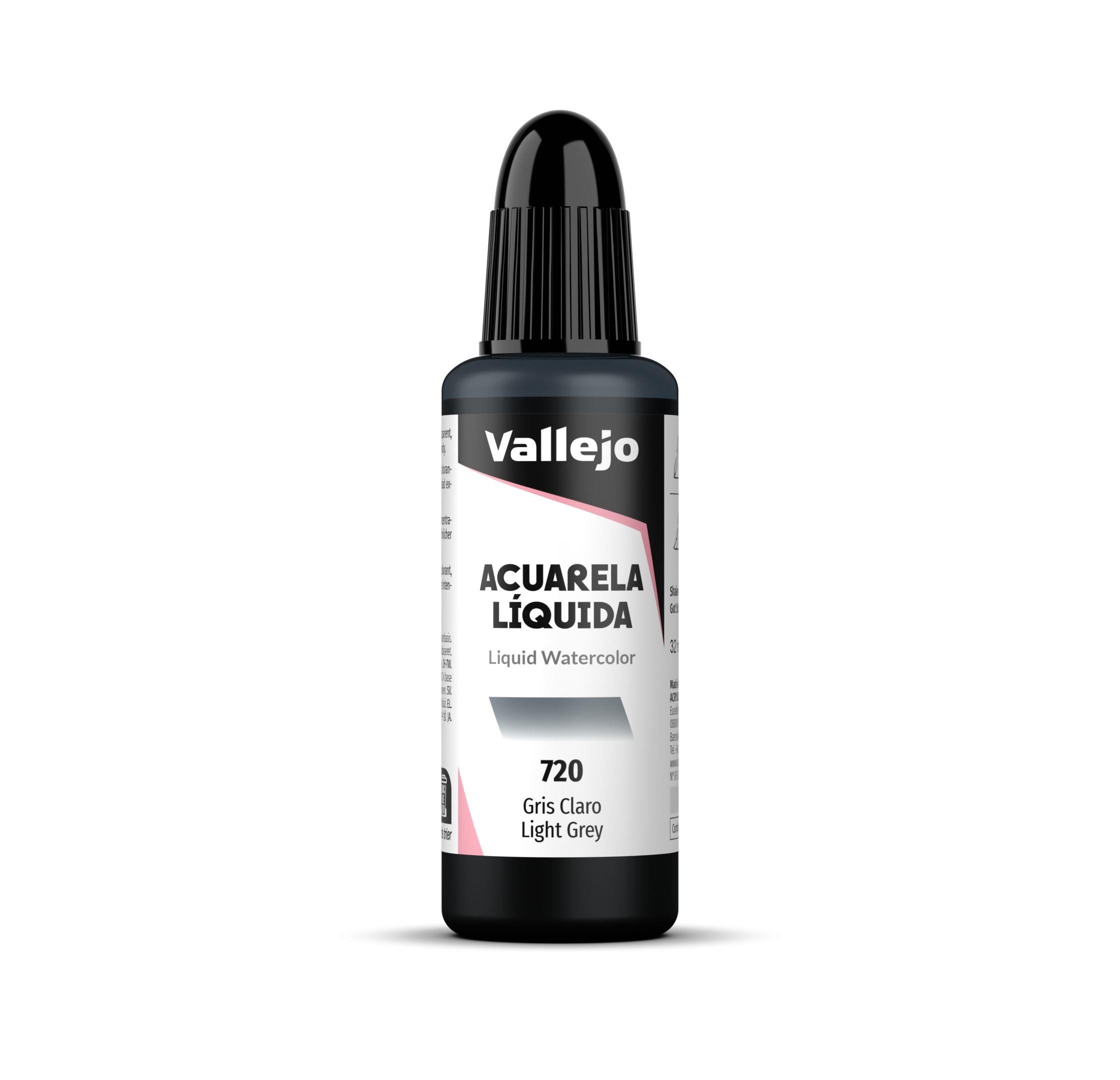 Acuarela liquida vallejo 32 ml gris claro n720