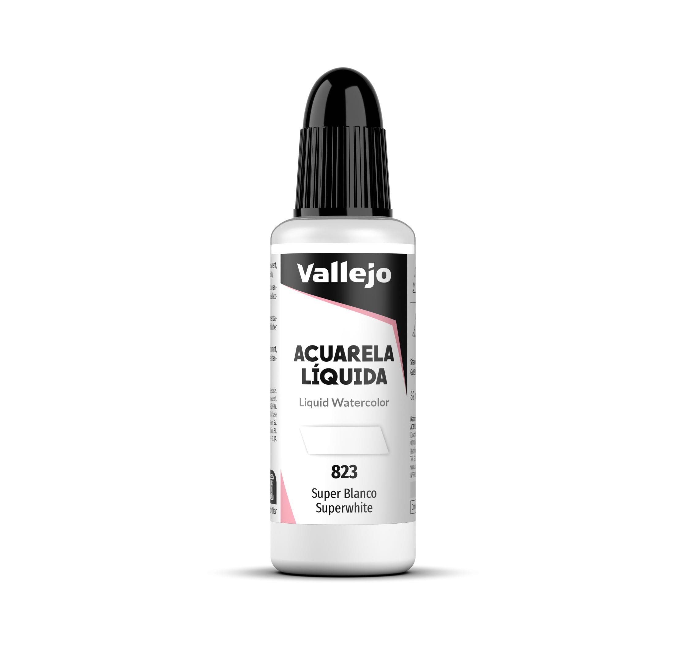 Acuarela liquida vallejo 32 ml superblanco n823