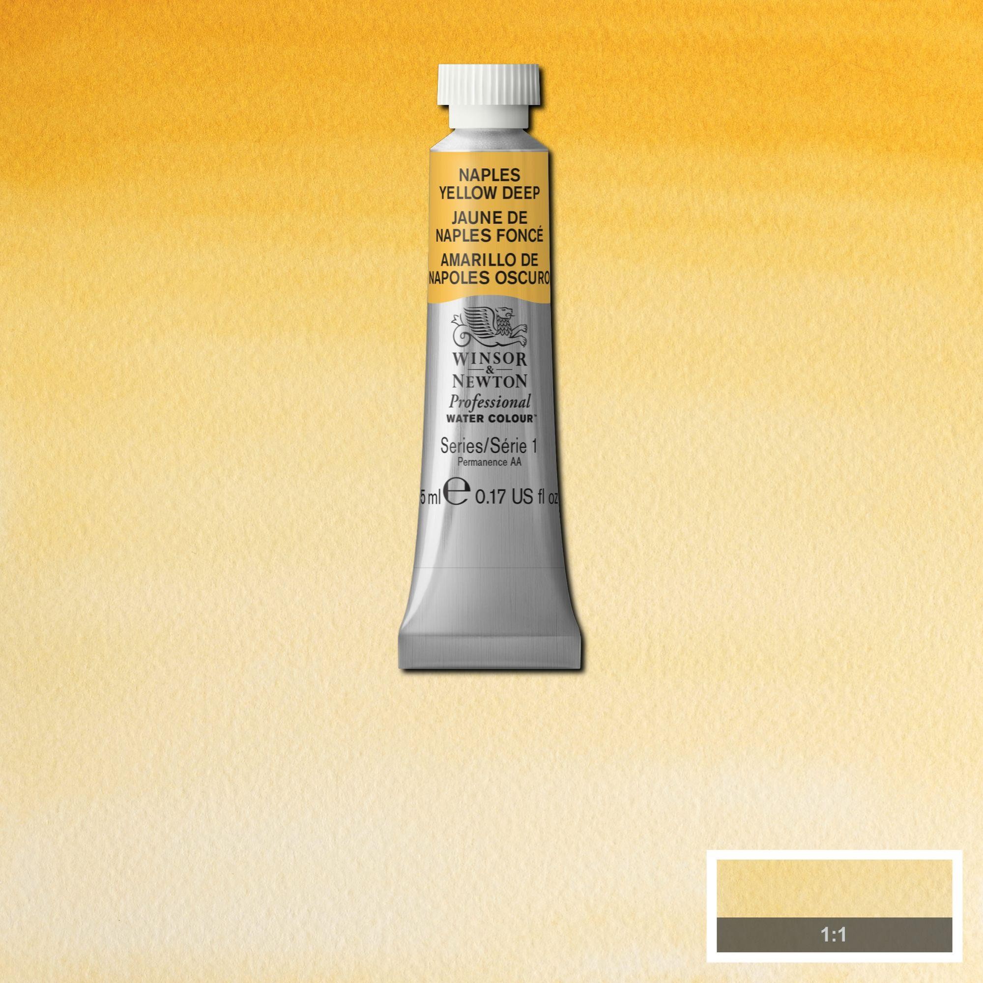 Acuarela wn professional tubo amarillo de napoles oscuro