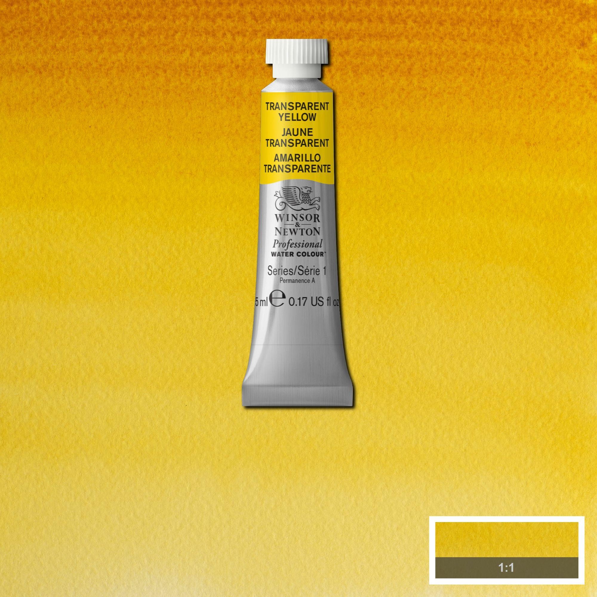 Acuarela wn professional tubo amarillo transparente